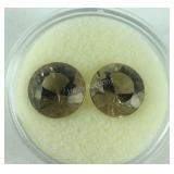 Lot of 2 Red Quartz 12 mm Round Gemstones 1.20