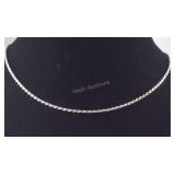 Sterling Silver Diamond Cut Silver Rope Chain 2