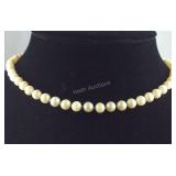 Sterling Silver Genuine Pearl Knotted Necklace,
