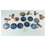 Assorted Vintage "LBJ For The USA" Pins   grams