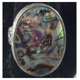 Large Abalone Ring,  size