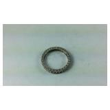 Sterling Silver Or te CZ Infinity Band,  size