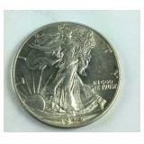 Near UNC 1944 Walking Liberty Half Dollar