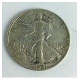 1941-S Walking Liberty Half Dollar