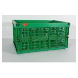 Collapsible poly storage crate. Measures