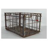 Metal crate. Measures 11x12x18.