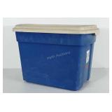 20 gallon Storage tote with lid.