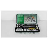 Tools, 40pc. Ratchet socket set, 1/4" and 3/8"