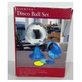 Lighted Disco Ball set, unused in box.