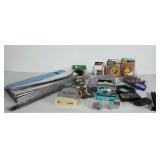 Mixed lot: windshield sun shades, veneer edging,