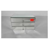 Mirrored jewelry Chest 9x6x5