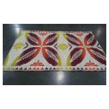 Colorful outdoor rug. Measures 4x6 feet.