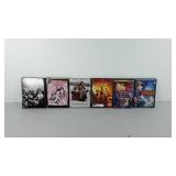 Six DVDs, includes Swordfish, My fair Lady,
