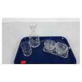 Princess House crystal cream & sugar set with