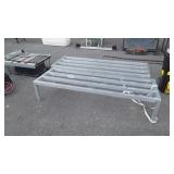 Two aluminum stands, 20 x 60 inches