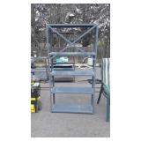 Metal shelf, 36 by 12 by 68 in, code MP