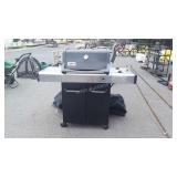Weber Spirit gas grill with cover, untested