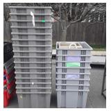 Two groups of  Lewis Ststem Poly containers +