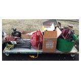 Skid lot with folding chairs for kids, jumper