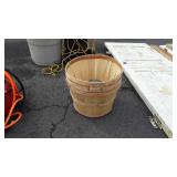 3 fruit baskets and 1 stainless bowl