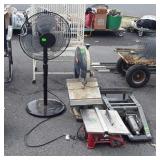 Group lot floor fan, Ryobi 9-inch bandsaw, skill