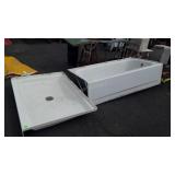 Bathtub and shower drain pan