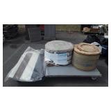 2 rolls of insulation and car door panels