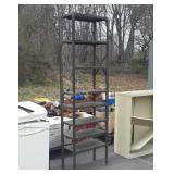 8 section metal Shelf, 26 in wide x 12 in deep X