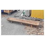 Metal trough with legs, measures 11 in wide X 53