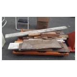 Miscellaneous pieces of wood boards