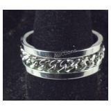 Size 10 stainless band ring