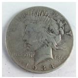 1934S peace Dollar