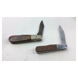 Two pocket knives case and Barlow