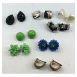 Clip on costume earrings