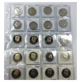 Kennedy half dollar collection dates range from