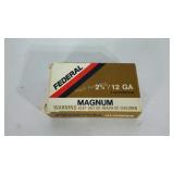 Federal Magnum 12 gauge 2 3/4", 5 count, wear as