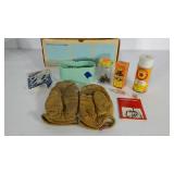 Gun care accessories, includes leather mitts,