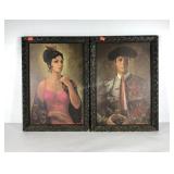 Barbara Weber framed prints on board, Don Jose