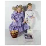 Porcelain dolls, Matthew and Melanie from the