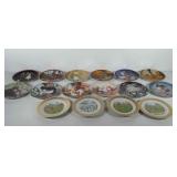 Decorative plates, includes four Franklin