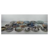 Two sets of decorative plates, includes ten