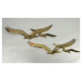 Big Brass seagull wall hangings,  measure 28"