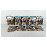 Nine Star Trek action figures, new in boxes,