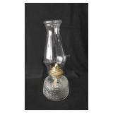 Glass oil lantern, 13"