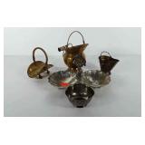 Silver and brass items, includes Paul Revere bowl