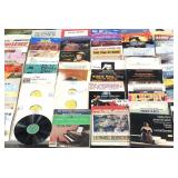 Vinyl records, approximately 80 titles, including
