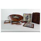 Mixed lot: Foreigner vinyl record in frame, 3D