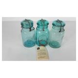 Ball Mason jars with glass lids, quart size,