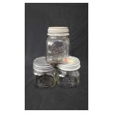 Canning jars, Kerr self sealing wide mouth, Drey