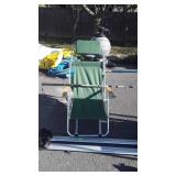 Three-piece group Lots, folding chair with
